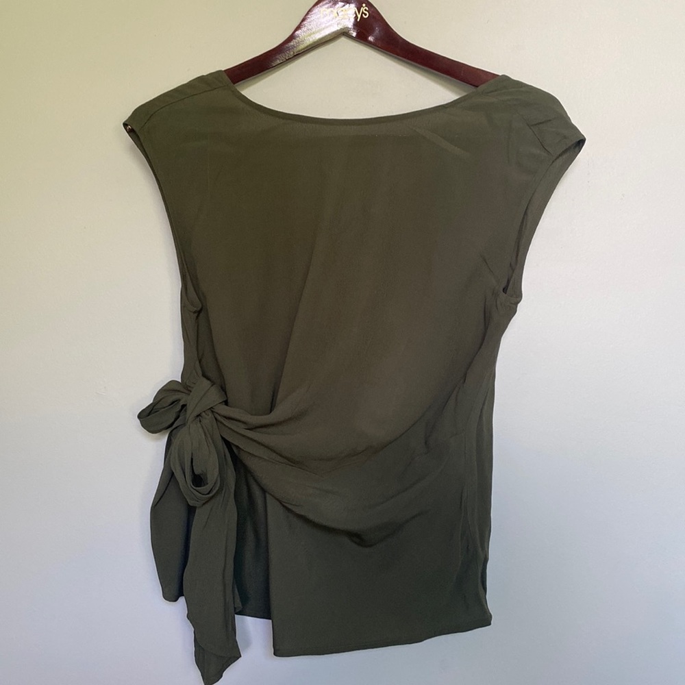 Express olive green blouse
